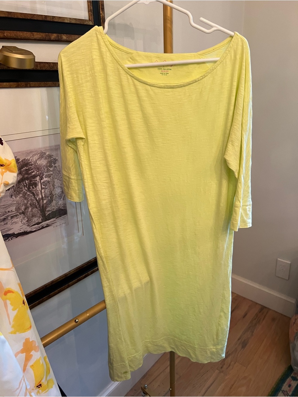 Lily Pulitzer Neon yellow cotton Dress/coverup